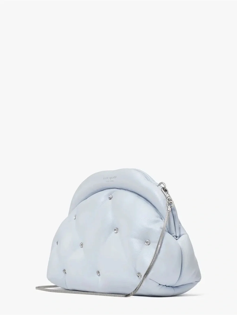 Kate Spade Shade Quilted Cloud Clutch Blue